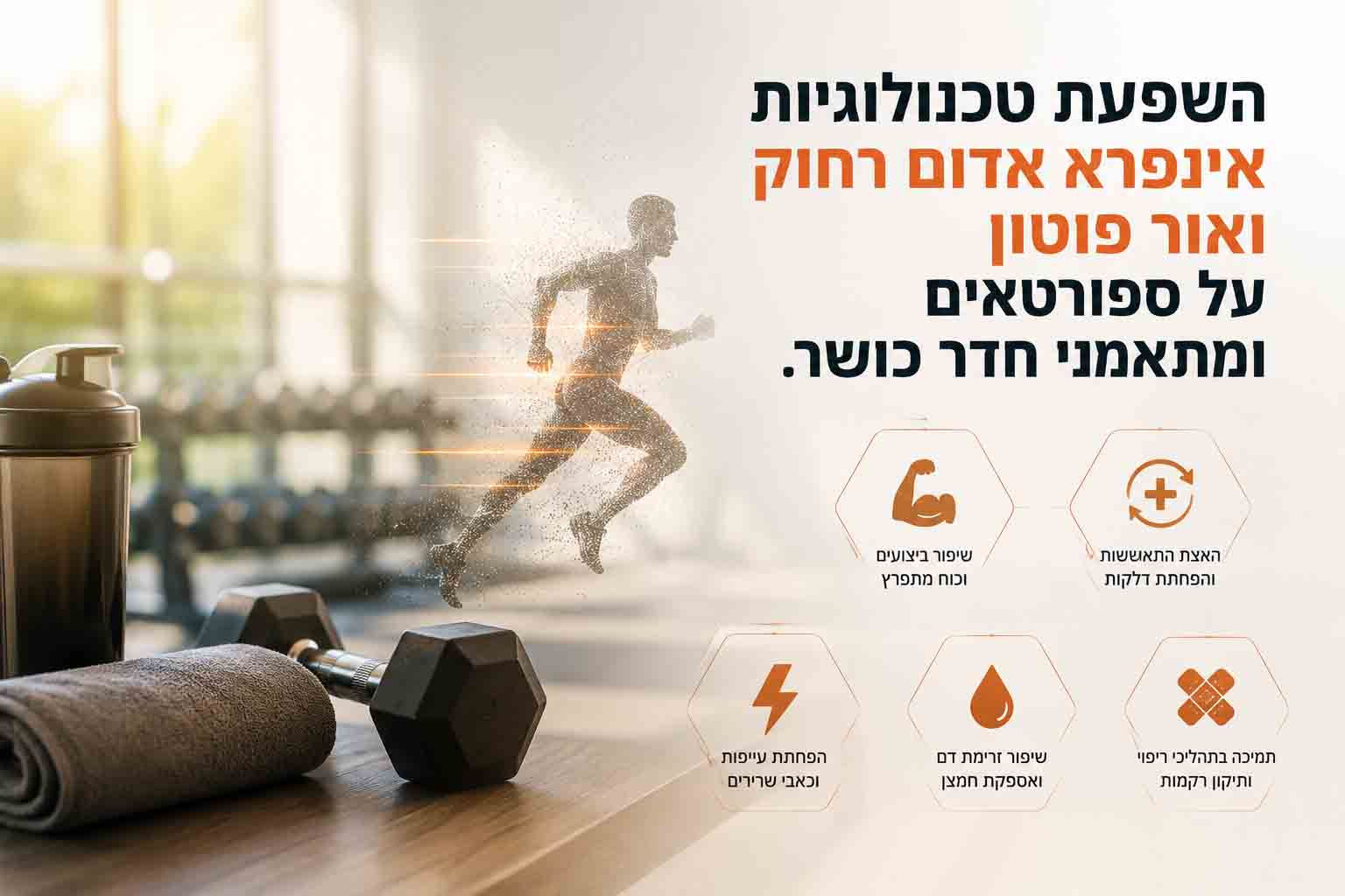 השפעת טכנולוגיית אינפרא אדוםרחוק ואור פוטון על ספורטאים