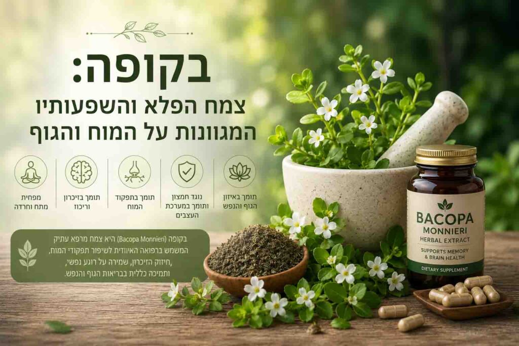צמח הבקופה בשימוש לטיפול בחולי פרקינסון